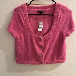Pacsun Kendall and Kylie pink fuzzy bottom up top size small